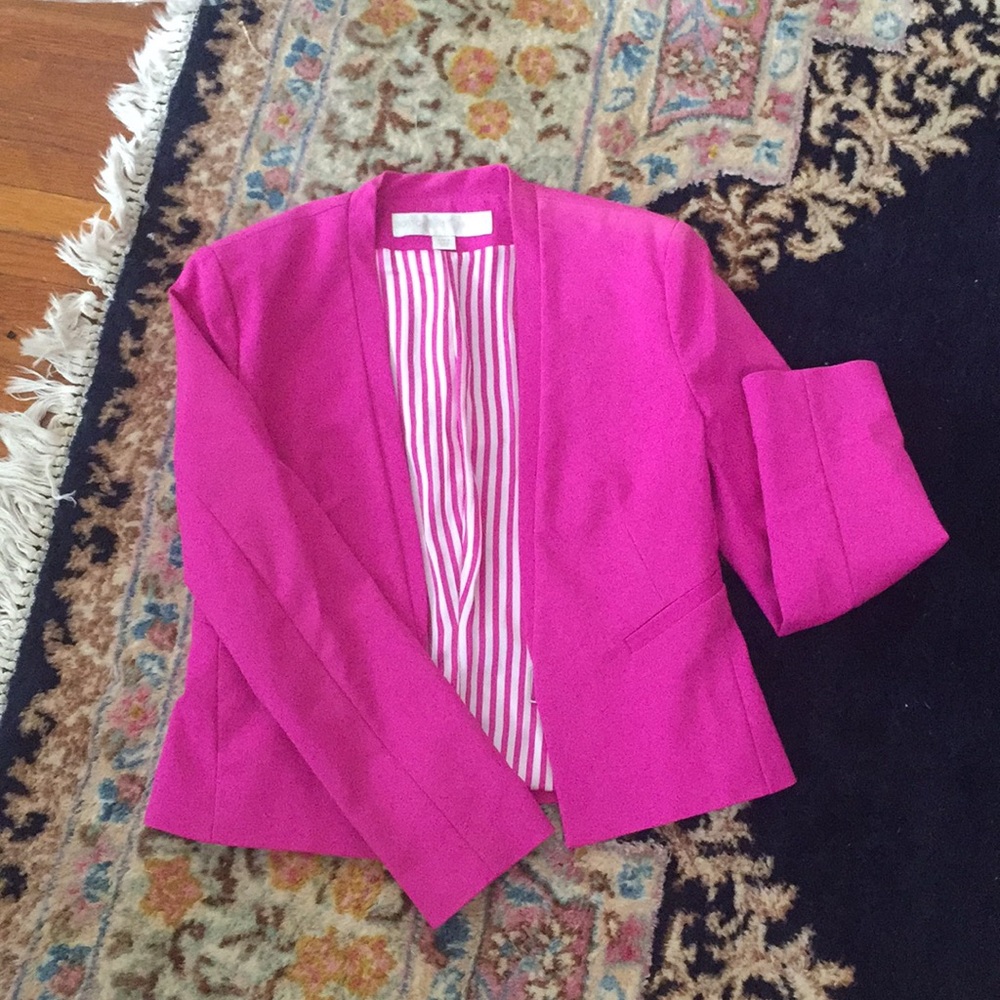Boston Proper fuchsia blazer